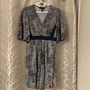 BCBG mid Length Multi Color Dress